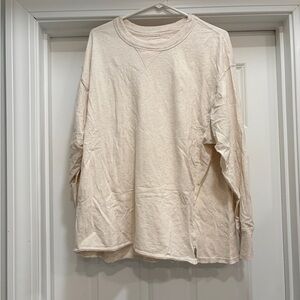 EUC like new L Cozy Long Sleeve Oversized Boyfriend Shirt